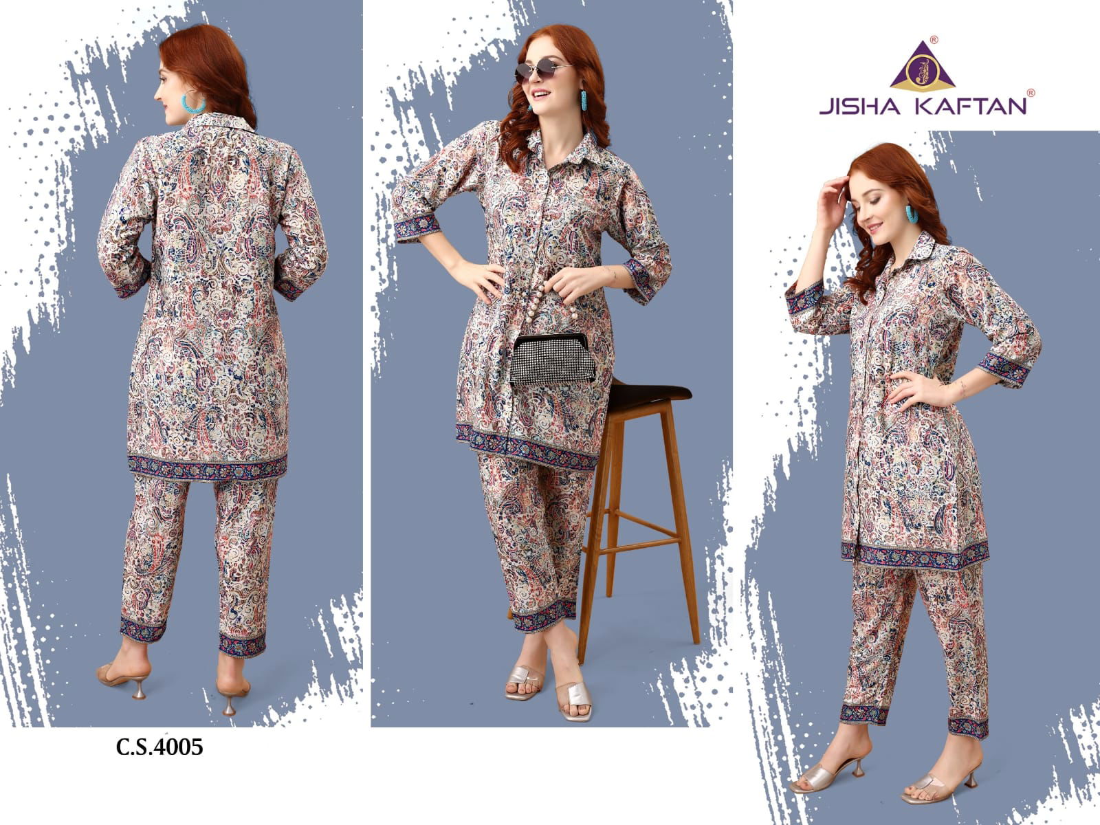 Silk Co Ord Set Vol 5 By Jelite Printed Cord Set Kurti With Bottom Wholesale Online